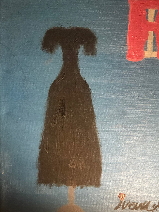 Little Black Dress original painting